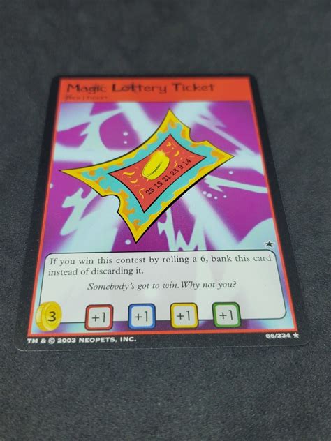 neopets lottery ticket
